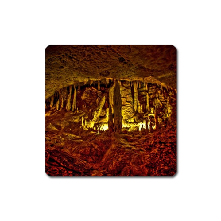 VOLCANO CAVE Square Magnet