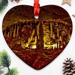 Volcano Cave Heart Ornament (2 Sides) by trendistuff