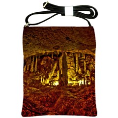 Volcano Cave Shoulder Sling Bags by trendistuff