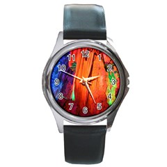 Reed Flute Caves 4 Round Metal Watches by trendistuff