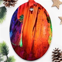 Reed Flute Caves 4 Ornament (oval)  by trendistuff