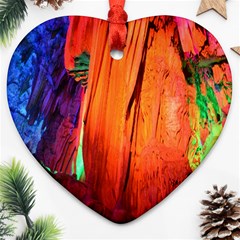 Reed Flute Caves 4 Ornament (heart)  by trendistuff