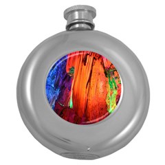 Reed Flute Caves 4 Round Hip Flask (5 Oz) by trendistuff