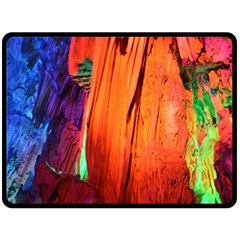 Reed Flute Caves 4 Fleece Blanket (large) 