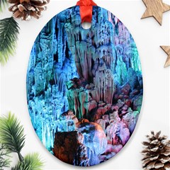 Reed Flute Caves 3 Ornament (oval)  by trendistuff