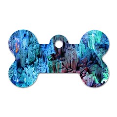 Reed Flute Caves 3 Dog Tag Bone (two Sides) by trendistuff