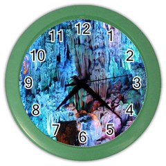 Reed Flute Caves 3 Color Wall Clocks by trendistuff