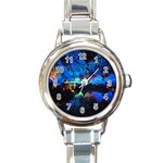 REED FLUTE CAVES 2 Round Italian Charm Watches