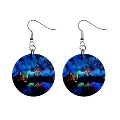 Reed Flute Caves 2 Mini Button Earrings by trendistuff