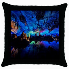 Reed Flute Caves 2 Throw Pillow Cases (black) by trendistuff