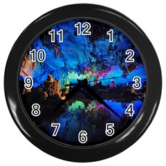 Reed Flute Caves 2 Wall Clocks (black) by trendistuff