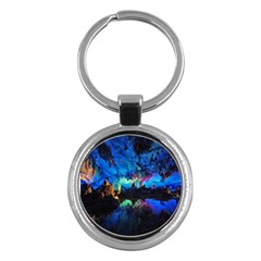 Reed Flute Caves 2 Key Chains (round)  by trendistuff