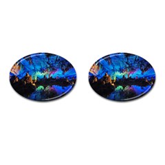 Reed Flute Caves 2 Cufflinks (oval) by trendistuff