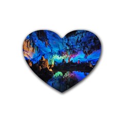 Reed Flute Caves 2 Heart Coaster (4 Pack)  by trendistuff