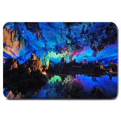 Reed Flute Caves 2 Large Doormat  by trendistuff