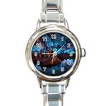 REED FLUTE CAVES 1 Round Italian Charm Watches