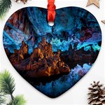 REED FLUTE CAVES 1 Ornament (Heart) 