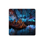 REED FLUTE CAVES 1 Square Magnet