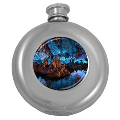 Reed Flute Caves 1 Round Hip Flask (5 Oz) by trendistuff