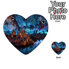 Reed Flute Caves 1 Playing Cards 54 (heart)  by trendistuff