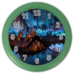 Reed Flute Caves 1 Color Wall Clocks by trendistuff