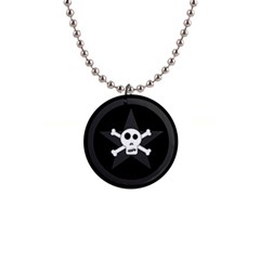 Star Skull Button Necklaces by waywardmuse