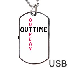 Outtime / Outplay Dog Tag Usb Flash (two Sides) 