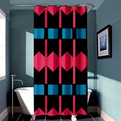 Rhombus And Stripes Pattern	shower Curtain 36  X 72 