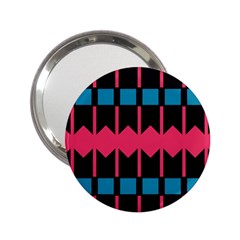 Rhombus And Stripes Pattern			2 25  Handbag Mirror by LalyLauraFLM