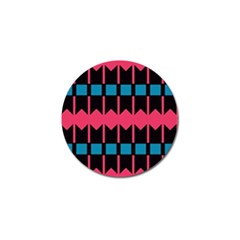 Rhombus And Stripes Pattern			golf Ball Marker by LalyLauraFLM