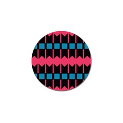 Rhombus And Stripes Pattern			golf Ball Marker (4 Pack) by LalyLauraFLM