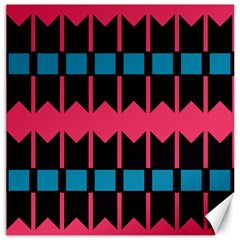 Rhombus And Stripes Pattern			canvas 20  X 20  by LalyLauraFLM