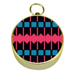 Rhombus And Stripes Pattern			gold Compass by LalyLauraFLM