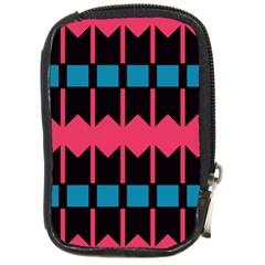 Rhombus And Stripes Pattern			compact Camera Leather Case by LalyLauraFLM