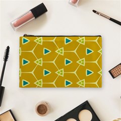 Connected Triangles Cosmetic Bag by LalyLauraFLM