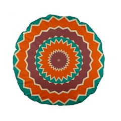 Hypnotic Star 	standard 15  Premium Flano Round Cushion