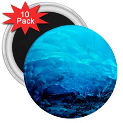 Mendenhall Ice Caves 3 3  Magnets (10 Pack)  by trendistuff