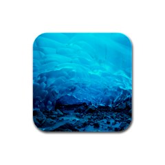 Mendenhall Ice Caves 3 Rubber Square Coaster (4 Pack)  by trendistuff