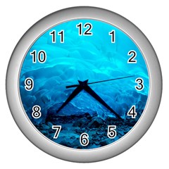 Mendenhall Ice Caves 3 Wall Clocks (silver)  by trendistuff