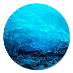 Mendenhall Ice Caves 3 Magnet 5  (round) by trendistuff