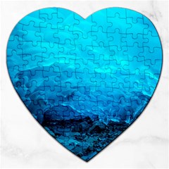 Mendenhall Ice Caves 3 Jigsaw Puzzle (heart) by trendistuff