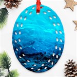 MENDENHALL ICE CAVES 3 Ornament (Oval Filigree)  Front