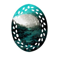 Mendenhall Ice Caves 2 Ornament (oval Filigree)  by trendistuff