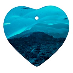 Mendenhall Ice Caves 1 Ornament (heart)  by trendistuff