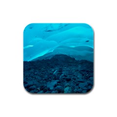 Mendenhall Ice Caves 1 Rubber Square Coaster (4 Pack)  by trendistuff