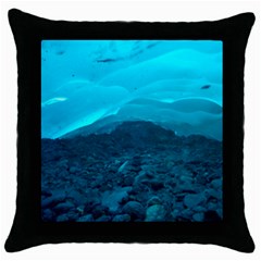 Mendenhall Ice Caves 1 Throw Pillow Cases (black) by trendistuff