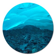 Mendenhall Ice Caves 1 Magnet 5  (round) by trendistuff