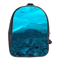 Mendenhall Ice Caves 1 School Bags(large)  by trendistuff