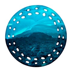 Mendenhall Ice Caves 1 Ornament (round Filigree)  by trendistuff