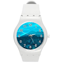 Mendenhall Ice Caves 1 Round Plastic Sport Watch (m) by trendistuff